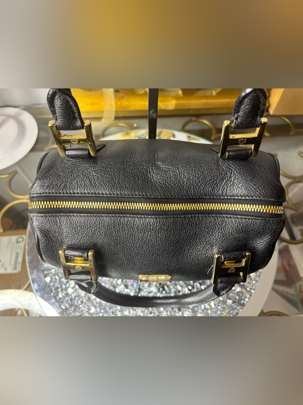 MCM leather Boston bag EUC - Picture 6 of 16